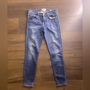 FRAME Denim Jeans Le Skinny de Jeanne Crop Size 28
